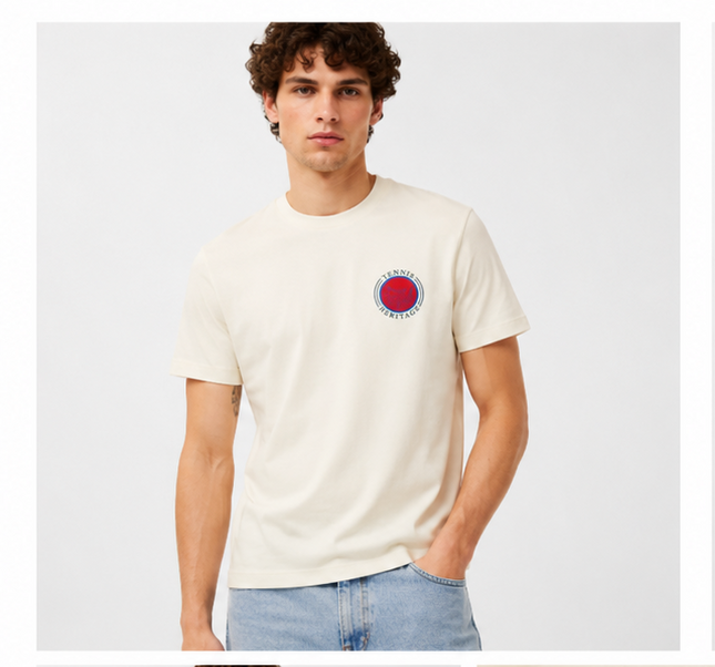 T-shirt lacoste beige